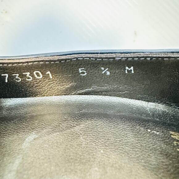 Stuart Weitzman Shoes Womens 5.5 Brown Calf Hair Leather Pumps Leopard Peep Toe - Picture 11 of 12